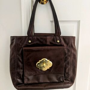 Brown Leather Cynthia Rowley Tote